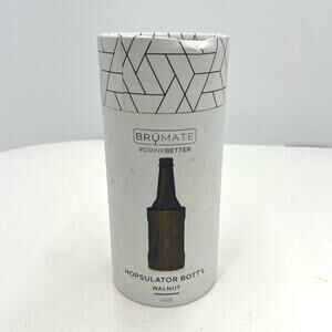 Brumate Hopsulatlor Insulated Bott'l Cooler for 12 oz Beer Bottler- Walnut